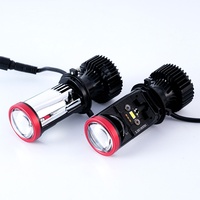 Faro LED Mini de Doble Haz Y9 H4 para Autos y Motocicletas, 12V 4500LM, Foco Pequeño Tipo Ojo de Pez con Línea de Corte de Haz