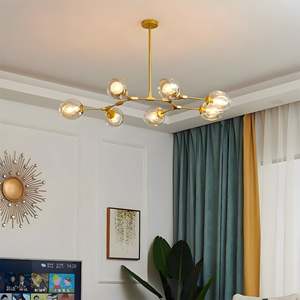 Avec 6 8 10 12 lumières Lampes suspendues de <span class=keywords><strong>cuisine</strong></span> modernes en verre - Product Image 6