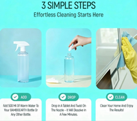 Nettoyant multi-surfaces sans produits chimiques, action rapide, à base de plantes, comprimés de nettoyage polyvalents multi-usages