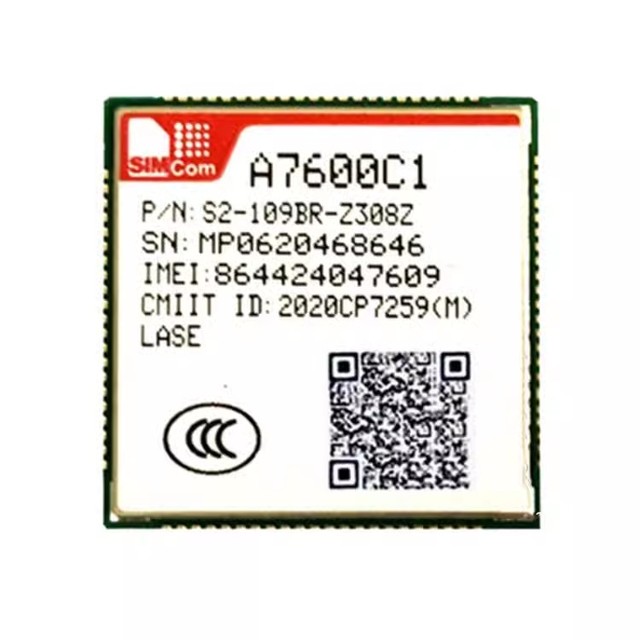 A7600C1 A7600C SIMCOM Compatible 4G LTE NB-IoT Wireless Module 3G/4G/5G GNSS GSM GPRS SIM7600C IoT CAT1 Module