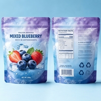 Sachets d'emballage personnalisés imprimés, mats, refermables, en Mylar, pour macarons, snacks, gâteaux, aliments, faible MOQ