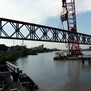 <span class=keywords><strong>Puente</strong></span> Colgante Bailey de Estructura de Acero Pesado Qiantu, Modelo Compacto de Alto Rendimiento 200, de Fábricas de Hebei - Product Image 1