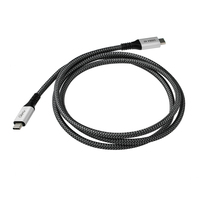 Transfert de données USB 4.0 Câble PD 100W Charge rapide Coque en aluminium Câble USB 40Gbps Type C à Type C Câble pour téléphone portable