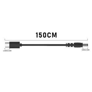 Adaptateur de prise jack DC 5,5x2,5 mm USB C vers 9V 12V 15V 20V, câble de charge PD Type C pour moniteurs LCD, <span class=keywords><strong>radio</strong></span> et équipements de diffusion cinématographique - Product Image 3