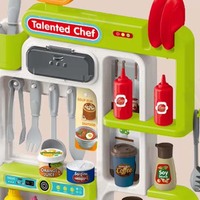 Table de cuisine géante 2026 pour enfants, avec sons et lumières, jouet de simulation de cuisine, robinet pulvérisateur, table à manger, jouet très populaire