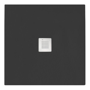 Serenity Plato de Ducha Cuadrado Negro de Acrílico de 100x100cm, Diseño Europeo Moderno, Impermeable para Baño u Hotel - Product Image 1