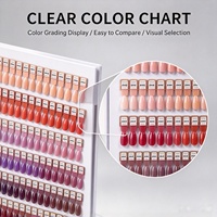 Support rotatif magnétique pour présentation d'ongles, présentoir de couleurs à 360 degrés pour salon de manucure, pour l'affichage des échantillons