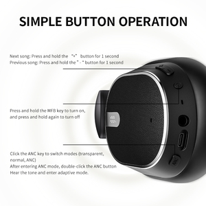 ชุดหูฟังบลูทูธไร้สายแบบครอบหูชุดหัว V6.0 BT ไร้สายแบบกำหนดเอง2025 - Product Image 6