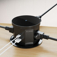 Prise de levage de comptoir de station d'alimentation intelligente prise encastrée de cuisine encastrée avec charge sans fil bande de prise intelligente