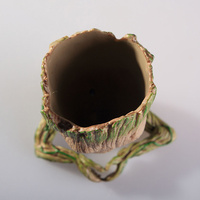 HY pabrik langsung boneka PVC Model mainan dalam ruangan Pot Bunga Desain kartun taman sukulen Bonsai Pot Dekorasi Pot bunga Groot