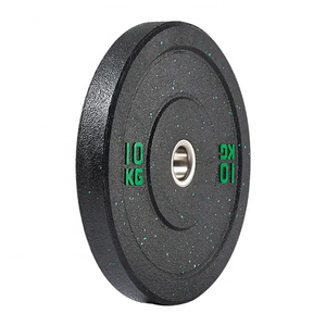 Plaques d'haltérophilie Crumb Noir Hi Temp Caoutchouc Points colorés Poids libres Plaques <span class=keywords><strong>de</strong></span> pare-chocs - Product Image 2