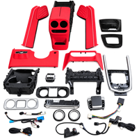 Kit de rétrofit pour console centrale et accoudoir en cuir rouge style W465 pour Mercedes Benz Classe G W463 G500 G55 G63 G350