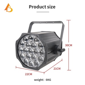 Luz LED Par para Escenario de 19x15w con Zoom RGBW DMX512, Precio de Fábrica - Product Image 4