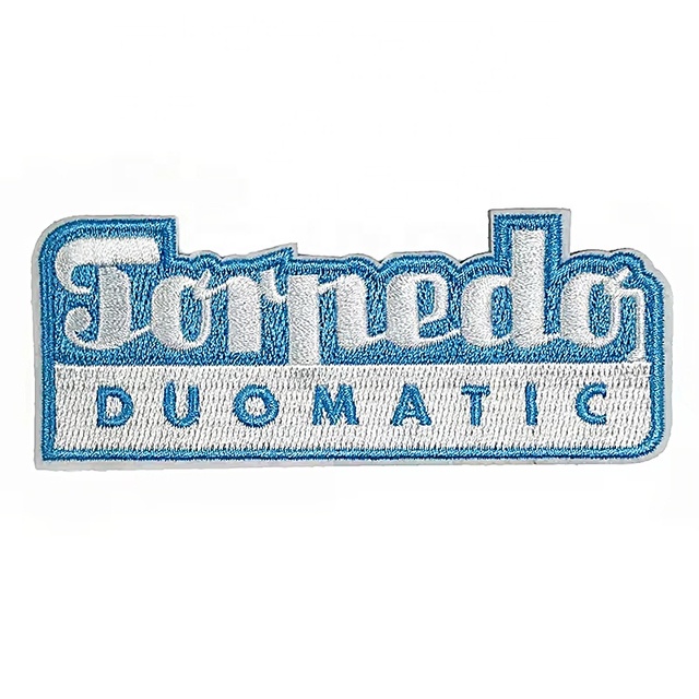 AWELLS Custom Logo 3D Embroidery Twill Fabric Badge Patches for Clothing Iron-on or Sew-on Options Model 00A