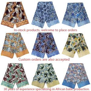 Tissu <span class=keywords><strong>en</strong></span> <span class=keywords><strong>dentelle</strong></span> Ankara brodé africain exquis, motifs floraux bleu-violet, <span class=keywords><strong>Pagne</strong></span>, tenue traditionnelle africaine, <span class=keywords><strong>pagne</strong></span> africain - Product Image 2