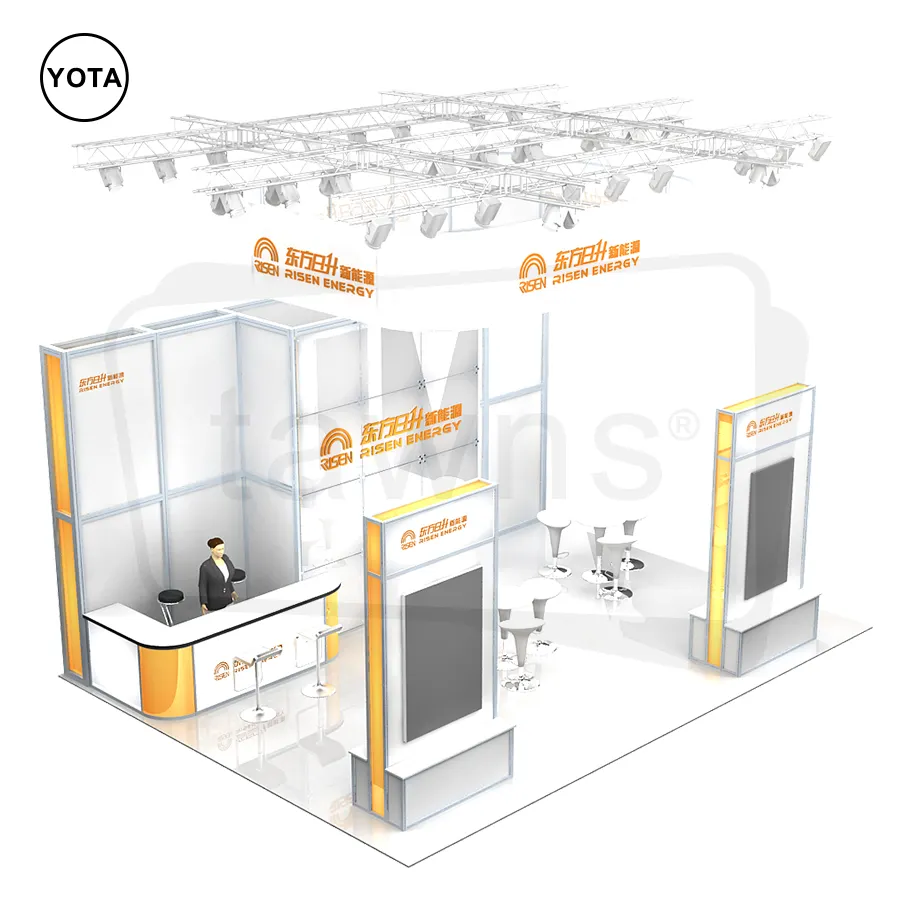 Tawns Hot Selling 20x30 Modular Trade Show Displays Exhibition Stand Booth Design for Expo Show