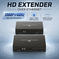 Extensor HDMI de más de 120 m con 1080P 60Hz, KVM, IR, Multi-a-Multi y Soporte PoE