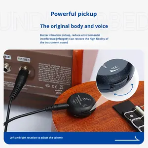 Captador para Ukulele Violin Folk Clássico Guitarra Acústica AD35 Instrumentos Musicais Individuais - Product Image 3