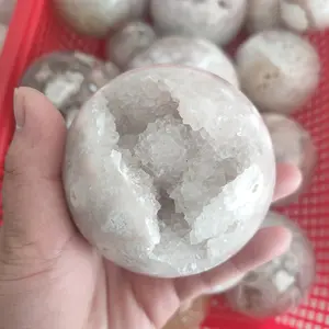 wholesale crystals druzy quartz balls pink amethyst spheres geode ball for decoration 1 buyer