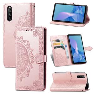 Cartera en relieve de Mandala con tarjetero Funda de teléfono de cuero para <span class=keywords><strong>Sony</strong></span> Xperia 1 5 10 VI II III Flip Cover - Product Image 3
