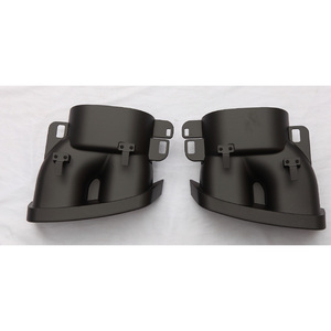 Difusor de parachoques trasero de ABS, difusor de labio trasero negro brillante con puntas de escape para Mercedes W205, estilo <span class=keywords><strong>Barbus</strong></span> - Product Image 5