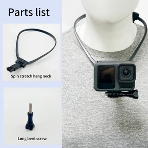 Support de téléphone portable réglable et léger pour le cou, mains libres, pour caméra POV, compatible iPhone, GoPro <span class=keywords><strong>Hero</strong></span> Series, streaming et vlogging - Product Image 5