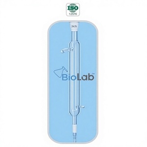 Condenseur en verre borosilicaté 3.3 à double surface, droit, pour laboratoire, colonne de reflux pour distillation - Product Image 1