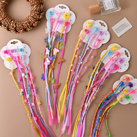 Pinces à cheveux tressées en forme de cœur papillon pour enfants, épingles à cheveux dreadlocks colorées, accessoires de coiffure pour spectacles sur scène