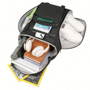 Bolsa de Tenis Casual de Gran Capacidad con Bolsillo Seco/Húmedo, Mochila de Bádminton con Compartimento para Zapatos y Transporte Bidireccional - Product Image 5