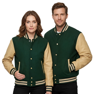 Veste universitaire unisexe sur mesure, dernière arrivée, en toile imperméable, à capuche, pour l'hiver, prix très compétitif, style tendance, 100% polyester - Product Image 1