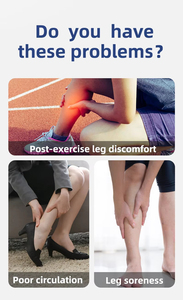 Máquina de Compresión de Piernas Completa, Masajeador Inalámbrico de Pies y Piernas, Masajeador de Pantorrillas con Circulación Sanguínea por Aire, Bota de Masaje con Calor - Product Image 2