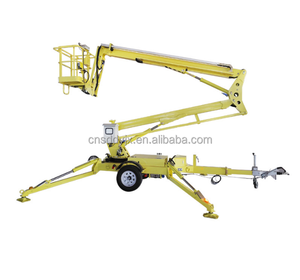 Bersertifikat CE 14m <span class=keywords><strong>Sky</strong></span> Spider Cherry Picker baja kecil dilacak Boom <span class=keywords><strong>Lift</strong></span> otomatis meratakan kondisi baru 380V untuk Hotel ritel - Product Image 6