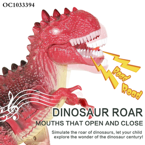 Jouets de dinosaures marcheurs électriques en plastique pour enfants avec lumière et son - Product Image 4