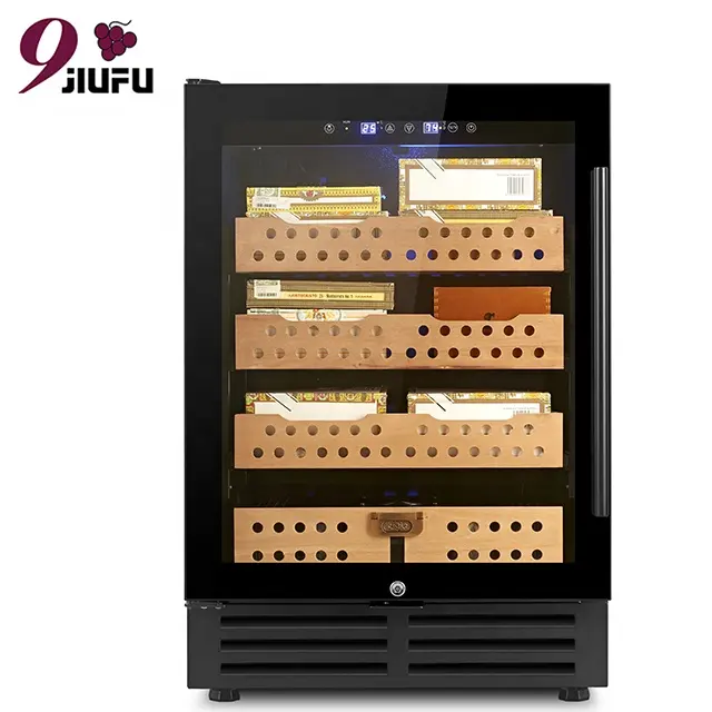Armadio sigaro Humidor con umidità e termoregolatori sistema 600 conteggio sigaro display sigaro frigorifero