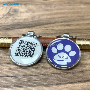 Llavero Inteligente de Silicona con Código <span class=keywords><strong>QR</strong></span> Personalizado, RFID/NFC de 13.56MHz, Resistente al Agua, <span class=keywords><strong>para</strong></span> Identificación de Mascotas, Antipérdida y Rastreo - Product Image 4