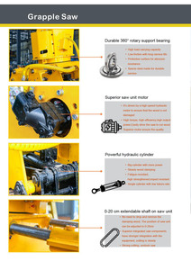 Accesorio de Excavadora para Segmentación de Troncos XUVOL WYJ-150W, Máquina Cortadora de Árboles con Sierra de Garra - Product Image 4
