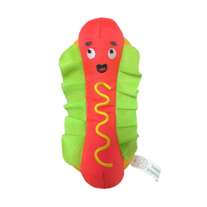 Jouet à mâcher de <span class=keywords><strong>pizza</strong></span> de restauration rapide écologique pour animaux de compagnie jouet de chien de dessin animé en EVA doux avec un style moderne à la mode mignon - Product Image 3