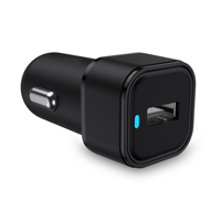 Chargeur de voiture USB 5V 2.4A à port unique avec circuit intelligent, chargeur universel pour téléphone portable