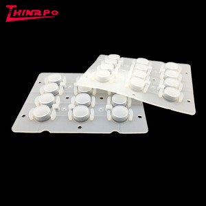 عالية الجودة مخصصة عالية مطاطية من السيليكون الشفاف زر مع المطاط موصل لوحة مفاتيح غشائية - Product Image 4