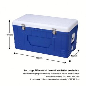 Outdoor 80L Large Capacity <b>Cooler</b> <b>Box</b> for Camping Travel High Quality Stronger Sealing Fishing <b>Cooler</b> <b>Box</b> - Product Image 3