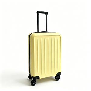 Valise rigide moderne de 20 pouces couleur bonbon avec roulettes, en PP, avec serrure à combinaison et poignée télescopique pour les voyages en avion - Product Image 1