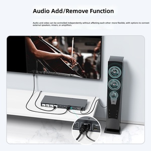 4K30Hz Seamless <strong>Kvm</strong> <strong>Switch</strong> 4 in 4 Out Hdmi1.4 Matrix <strong>Switch</strong> With Rs232 <strong>Lan</strong> Ir Remote Control - Product Image 3