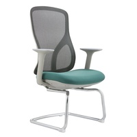 Chaise de bureau ergonomique au design moderne, base en nylon chromé, accoudoir en forme de W, appui-tête réglable 2D, pivotant, hauteur réglable
