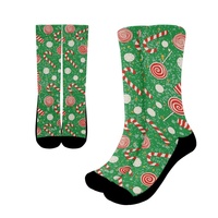 Chaussettes de Noël personnalisées OEM, tricotées, douces, respirantes, très extensibles, anti-frottement, antidérapantes, séchage rapide, écologiques