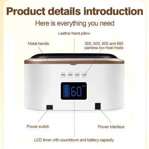 Lámpara de <span class=keywords><strong>Uñas</strong></span> LED UV Recargable Profesional 2 en 1 con Reposamanos, <span class=keywords><strong>Mesa</strong></span> de Manicura Hecha de Plástico Resistente - Product Image 4