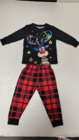 Pyjamas de Noël en famille, ensembles assortis pour adultes et enfants, taille élastique, manches longues, 100% polyester, vêtements de nuit respirants