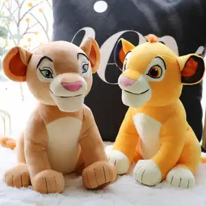 Simpatico cartone animato morbido Zoo animale farcito peluche tigre leone giocattoli per i regali dei bambini