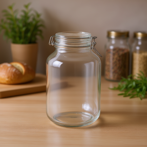 Wire Bail Glass Jar Fido 6 Pack Food <b>Storage</b> <b>Container</b> - Product Image 3
