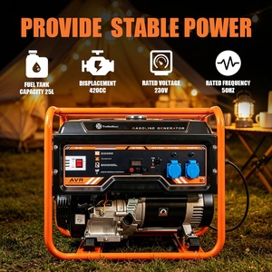 Générateur électrique portable à essence TKH7500 5-5,5 kW, 4 temps, refroidi par air, technologie brevetée, pour usage domestique de secours - Product Image 6