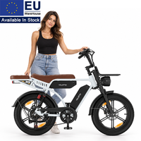 Vélo électrique M9 Fat Tire Scrambler 250W 48V 35Ah Double batterie 130 km d'autonomie Freins hydrauliques CE EN15194